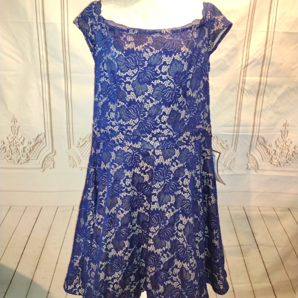 B Darlin size 20w blue dress